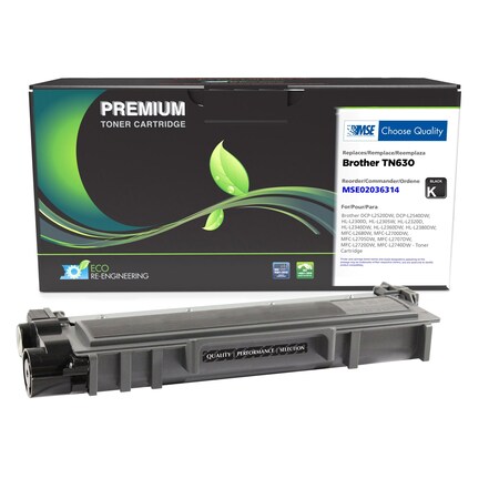 Mse MSE Remanufactured Toner Cartridge for Brother TN630 MSE02036314